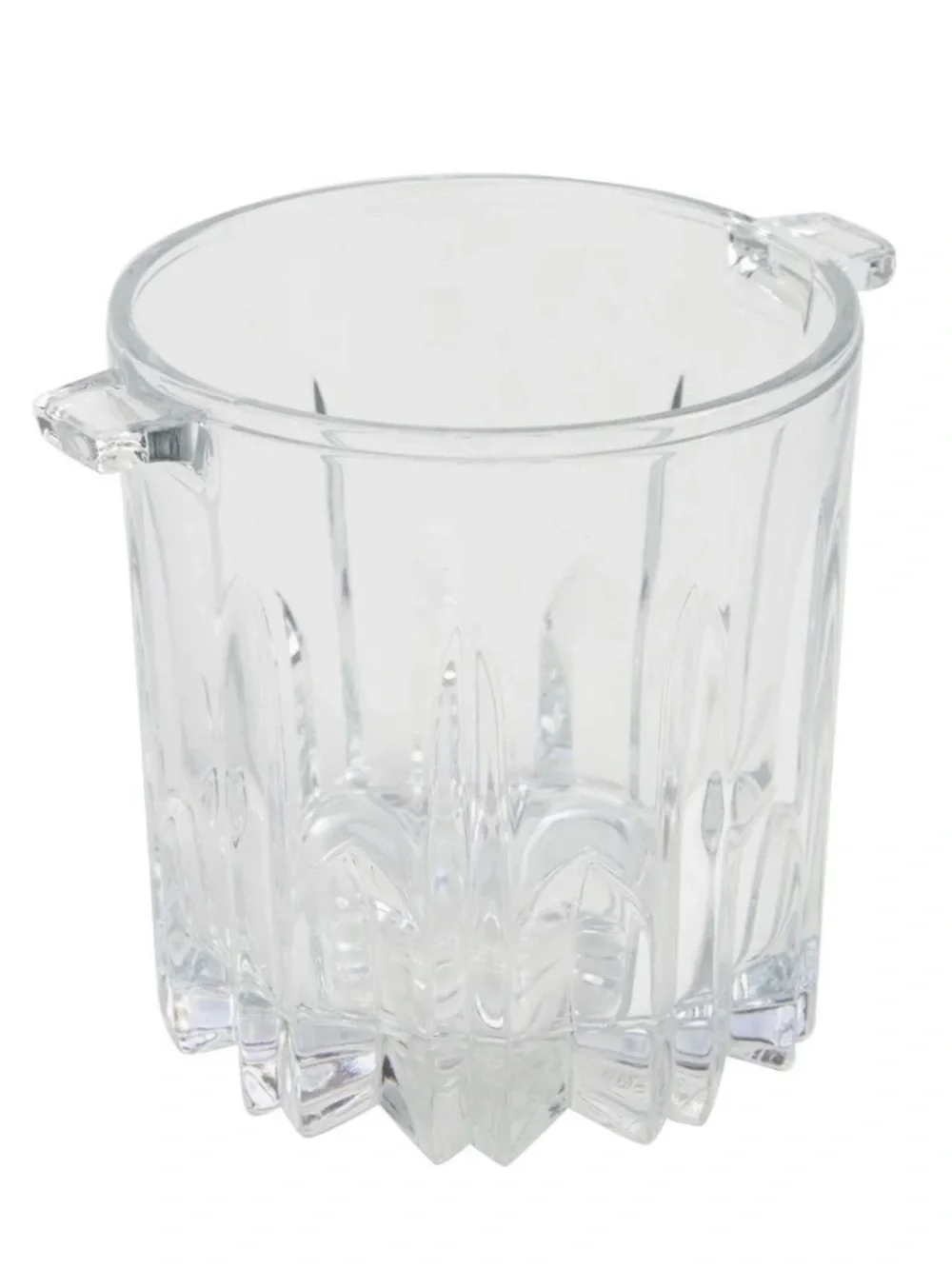 Vintage Italian Crystal Dia Cut Ice Bucket Makeup Brush Holder